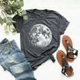 thumbnail image 5 of Moon Shirt for Women, Celestial Full Moon T-Shirt, Fall Clothing Gift for Her, Unique Moon, 5 of 7