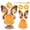 Orange, variant on Porch Goose Outfit Decorative Cement Goose Clothes for Yard Garden Decoration
