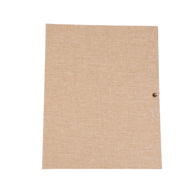 LYUMO DIY Scrapbook ,Creative Linen DIY Craft Card Album Scrapbook Simple Loose Leaf with Rope Strap 30 Pages, Vintage Scrapbook Album
