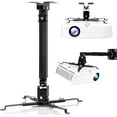 thumbnail image 1 of yeacher Projector Ceiling Mount, Projector Mounts from Ceiling, Projector Wall Mount, Ceiling Projector Mount, Projector Ceiling Mount Low Profile, Projector Mount Wall, Projector Hanging Mount, 1 of 6