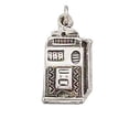 thumbnail image 1 of Sterling Silver 20" Unisex 1.5mm Box Chain 3D Slot Machine Good Luck Pendant Necklace, 1 of 2
