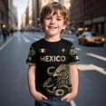 thumbnail image 2 of 2026 New Mexico Soccer Jersey Boys, Printed Mexico National Team Design, Mexican Jersey Soccer T-Shirt, Boys Crew Neck Short Sleeve Match Day Athletic Casual Football Shirt for Kids, 2 of 5
