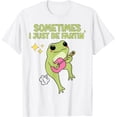 thumbnail image 1 of Funny Frog Design Sometimes I Just Be Fartin' - Camiseta estilo meme, 1 of 2