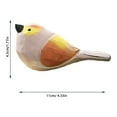 thumbnail image 3 of Desk Accessories Promotion Sale! Nomeni Bird Figurine - Small Wood Bird Statue Art Handmade Carving Decoration Miniature Animals, Home Decor Clearance Sale, 3 of 3