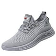 thumbnail image 6 of Mepaouo Men's Non Slip Running Shoes Mesh Breathable Casual Walking Fashion Sneakers(Grey,10.5), 6 of 7