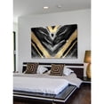 thumbnail image 4 of Marmont Hill 'Golden V' Painting Print on Wrapped Canvas, 4 of 5