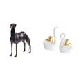 thumbnail image 1 of Estatua de perro de resina,Estatua de perro de resina con forma de animal,Escultura coleccionable para escritorio,decoración del hogar,estatua de cisne,Estatuas y figuritas de cisne de, 1 of 8