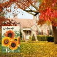 thumbnail image 2 of Rdsfhsp Welcome Summer Fall Sunflower Garden Flag Double Sided Linen 12" x 18" for Lawn Outdoor Home, 2 of 5