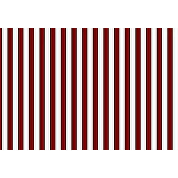 Dark REd  and White Stripe Edible Cake & Cupcake Image Decoration Frosting Sheet