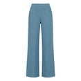 thumbnail image 4 of CAIXIA Womens Plus Size Wide Leg Pants Elastic High Waist Casual Palazzo Pants Lounge Trouser with Pockets, 4 of 4