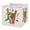 Rock Sign With Fingers, variant on Fabric Open Basket Bins Foldable Storage Basket 2 Sizes Available Shimmering Rainbow