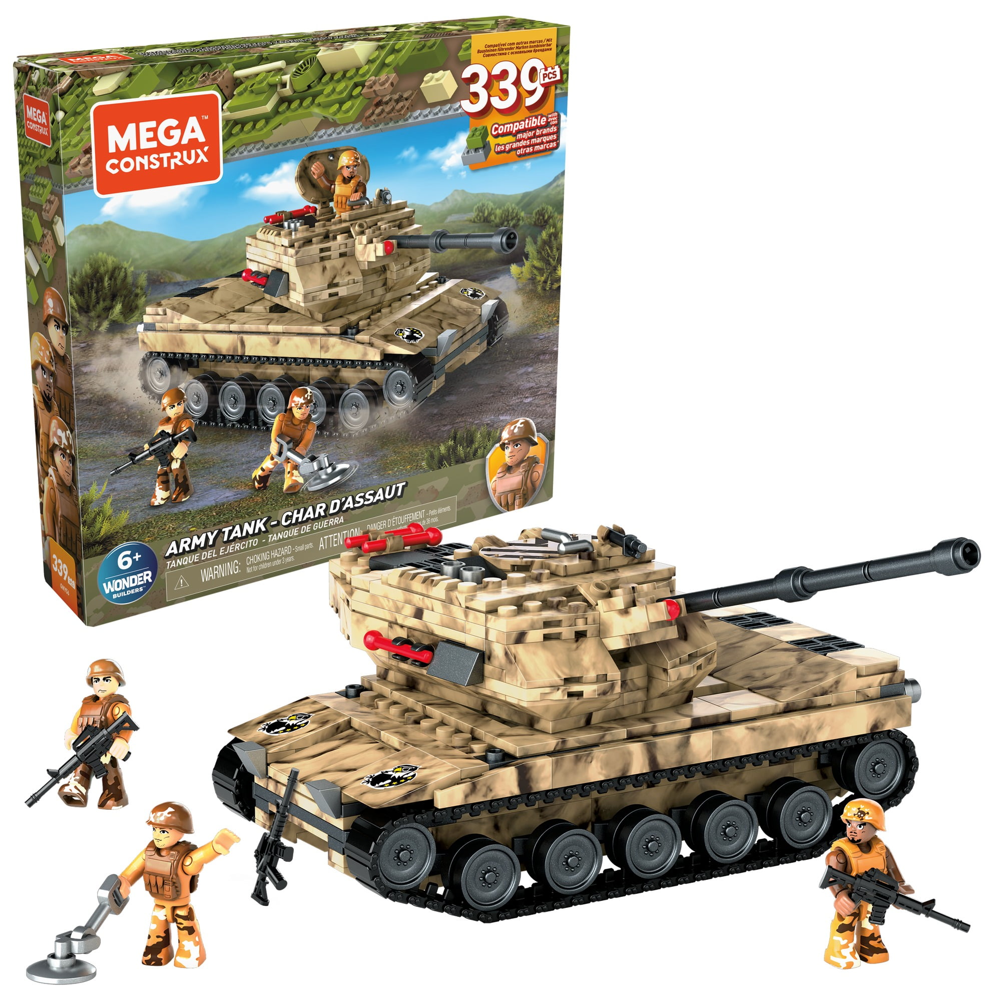 Cool 16in1 Building Blocks Set Military Plane Tank Children DIY Eductional Toys 