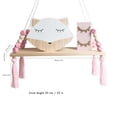 thumbnail image 2 of Pared Estilo Ins, Estante Decorativo Para Niños, Colgante Con Cuerda Y Tablero De Madera, Dormitorio De Princesa Methold HA039705-02, 2 of 5