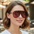 thumbnail image 4 of 2026 New Model Personalized Large Frame Aviator Sunglasses Versatile Street Style Sunglasses European and American Outdoor Sun Protection Vacation Sunglasses for Women, 4 of 10