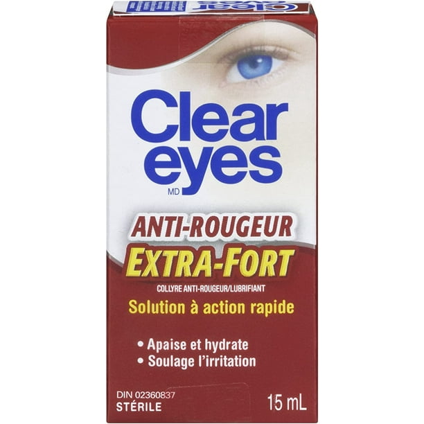 Clear Eyes Maximum Strength Itchy Eye Relief Drop, 15ml Walmart.ca