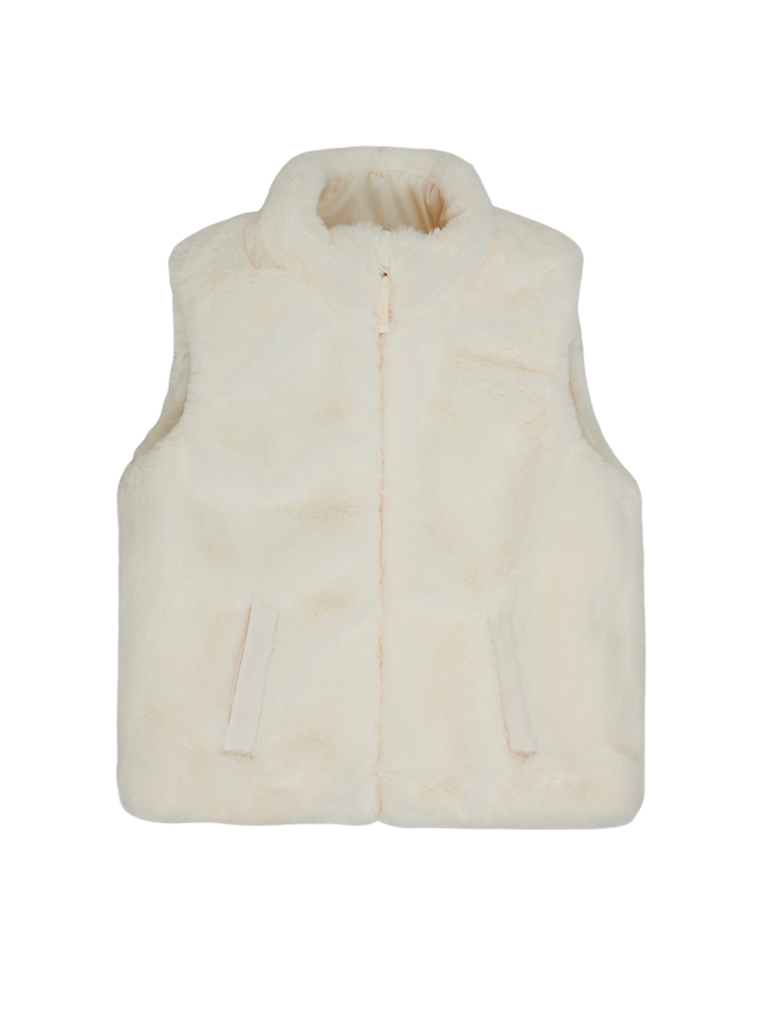 Wonder Nation Toddler Girl Reversible Faux Fur Vest, Sizes 12M-5T