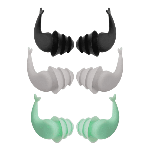 New Arrivals 3 Pairs Great Waterproof Ultra Comfy Earplugs,Swimming Ear Plugs