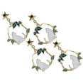 thumbnail image 6 of ADDHAT 2 Pairs Women Earrings Metal Cat Shape Dangle Stud For Casual Wear present Giving 1.2x0.9in, 6 of 8