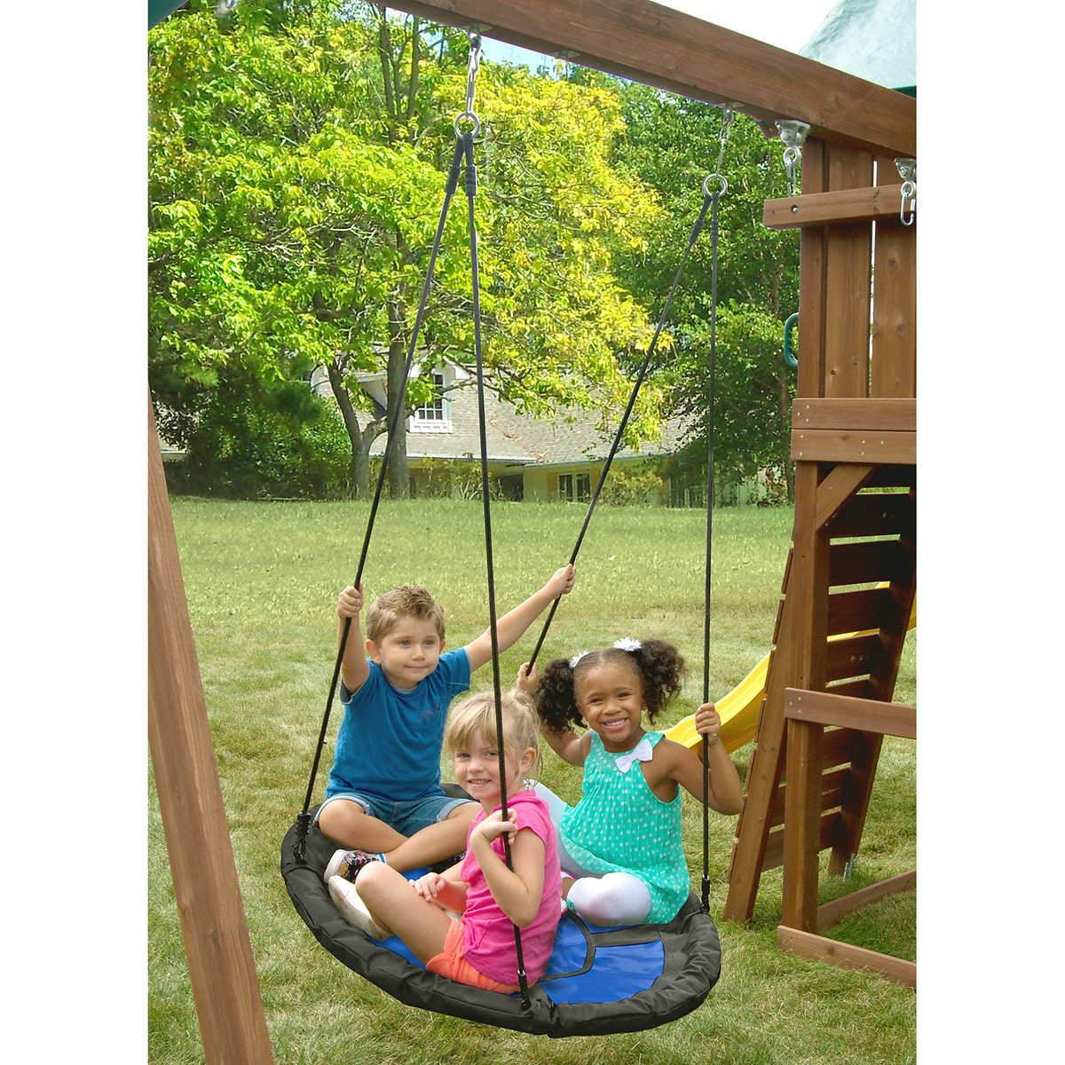 Outdoor Garden Nest Swing Multiple Kids Group 