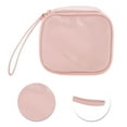 thumbnail image 4 of Unique Bargains 1 Pc Portable Square Shaped Makeup Bag for Travel Pink PU, 4 of 5