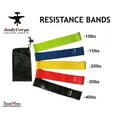 thumbnail image 2 of BodyForge Resistance Loop Exercise Bands with Instruction Guide and Carry Bag for Men & Women Set of 5 (Single), 2 of 4