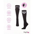 thumbnail image 6 of MeMoi  Fuzzy Bow Knee High Socks - Girls - Female, 6, Black, 6 of 7