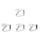 thumbnail image 1 of Tablecloth Fixing Clip 4Pcs Stainless Steel Tablecloth Clips Ideal For Dining Table Setup Featuring A Cloverleaf Shape In A Fun Cartoon Appearance, 1 of 4