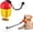 Red Yellow, variant on Interactive Puzzle ,Cognitive Dogs to Stimulate Their Brain, Dispensing Toys with Slow Feeder, Suction Cup Toys,Green Yellow