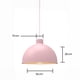 thumbnail image 2 of Lampara de techo colgante decorativo Macaron retro 36 cm de diámetro ilios innova Rosa, 2 of 9