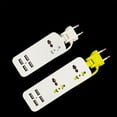 thumbnail image 4 of Inteprter Regleta de escritorio con ranura USB, toma eléctrica de materiales de PVC y PC versátil y ligera Electrónica miscelánea amarillo verde A, 4 of 6