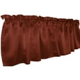 thumbnail image 2 of Shiny Smooth Satin Window Valance 58" Wide Rust, 2 of 2