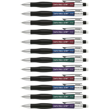 Paper Mate Comfort Mate Ultra Mechanical Pencils, 0.7mm, HB #2, Assorted Colors, 12 Count