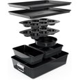 thumbnail image 1 of NutriChef 8-Piece Nonstick Stackable Bakeware Set, 1 of 6