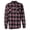 Red, variant on Burnside Men's Plaid Flannel Shirt