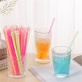 thumbnail image 4 of KEINXS 300 Pcs Pailles Cuillères en Forme de Cône de Neige 8 Po Couleurs Mélangées Pailles en Plastique Jetables Non Emballées, 4 of 6