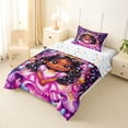 thumbnail image 2 of Erosebridal Cute Black Girl Twin Comforter Sets, Fairy Princess Bedding Set, 2pcs, 2 of 6