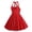 Hot Pink, variant on CPNG Girls Summer Halter Dress Sleeveless Polka Dot Printed Solid Color Vintage Retro Dress Fashion Casual Pleated A Line Dress