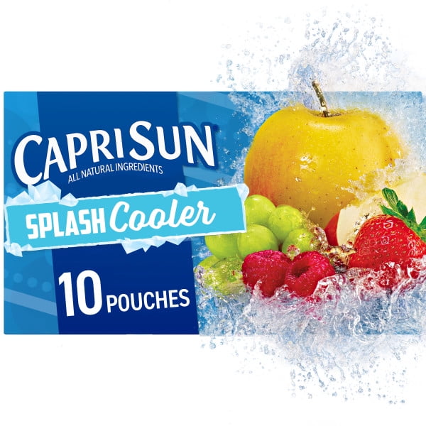 Capri Sun Splash Cooler Mixed Fruit Flavored Juice Drink Blend, 10 ct