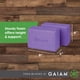 thumbnail image 3 of Gaiam Essentials Bloque de yoga (juego de 2): espuma Eva sin látex de apoyo, superficie suave antideslizante para yoga, pilates, meditación, color morado oscuro, 3 of 7
