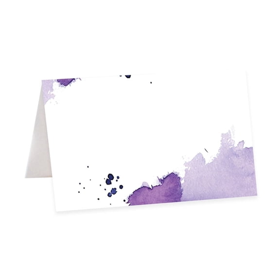 Koyal Wholesale Table Place Cards Ombre Purple Watercolor Wedding 56 Pack