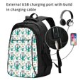 thumbnail image 2 of Balery Hello Summer Print USB Charging Backpack for Men and Women - Water-Resistant, Anti-Theft Laptop Backpack with USB Port for Travel, Work, School, and College, 2 of 7
