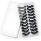 thumbnail image 2 of Kit de 10 pares de pestañas postizas, pestañas postizas 3D, pestañas largas naturales y esponjosas, pestañas postizas de banda suave reutilizables, extensión de pestañas de maquillaje negro de lujo, 2 of 5
