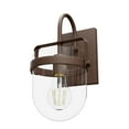 thumbnail image 2 of Hunter - Karloff 1-light Textured Rust, Medium Size Sconce Light, Dimmable, Casual Style, for Bedrooms, Kitchens, Dining, Living Rooms - 19841, 2 of 6