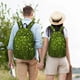thumbnail image 4 of Balery Green Glitter Sparkle Mochila Clásica Impresa Básica para Viaje, Mochila Escolar Resistente al Agua, Mochila de Lona con Correas Ajustables-Medium, 4 of 5