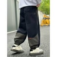 thumbnail image 6 of MEZZALL Toddler Boys Kids Cargo Pants Stretch Elastic Waist School Kids Twill Joggers Breathable Baby Wear, 6 of 6