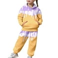 thumbnail image 2 of CUZIBR Girls Christmas Sweatshirt Casual Hoodie Long Sleeve Stylish Ice Cream Print Tops And Wide Leg Trousers Set For Big Boys Youth Relaxed Two Piece Outfit Daily Wear,Purple,2-3 Years, 2 of 8