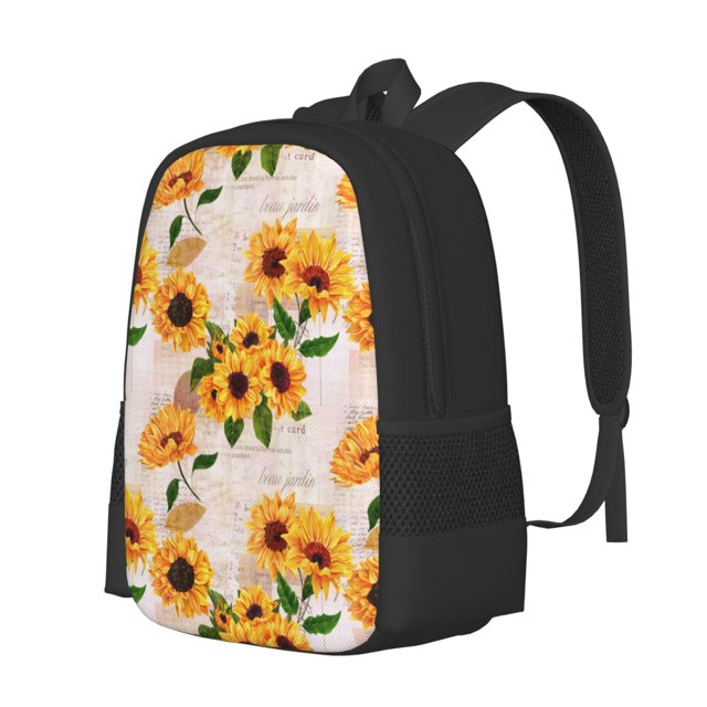 Easygdp Sunflower 5 Mochila de Gran Capacidad Minimalista Ideal para Escuela, Viajes y Uso Diario