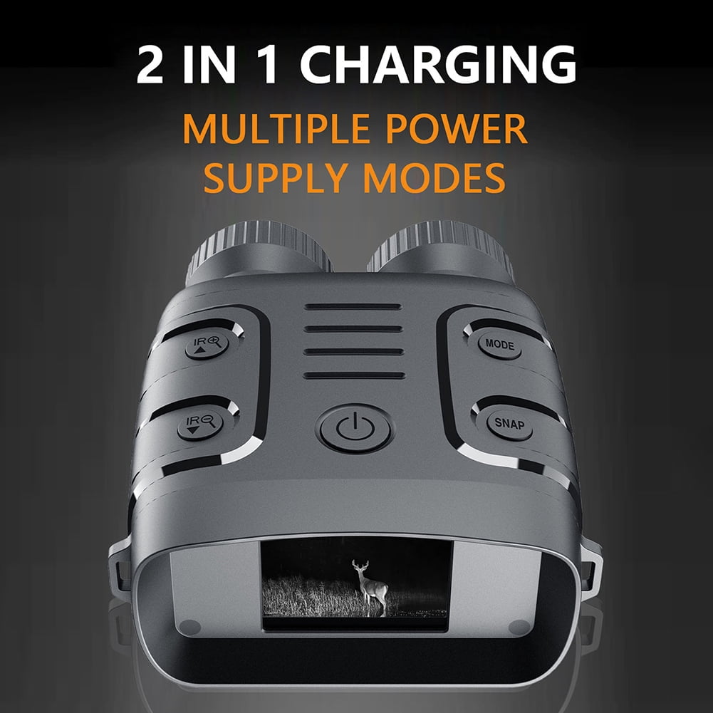Night Vision Goggles 2.4 LCD Display Infrared Binoculars with 5X Digital Zoom 1080P Night Vision Goggles