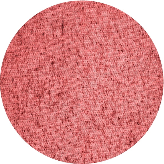 Ahgly Company Indoor Round Patterned Bean Red Area Rugs, 7' Round