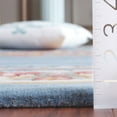 thumbnail image 4 of SAFAVIEH Naples Charlotte Bordered Runner Rug, Light Blue/Ivory, 2'3" x 8', 4 of 10